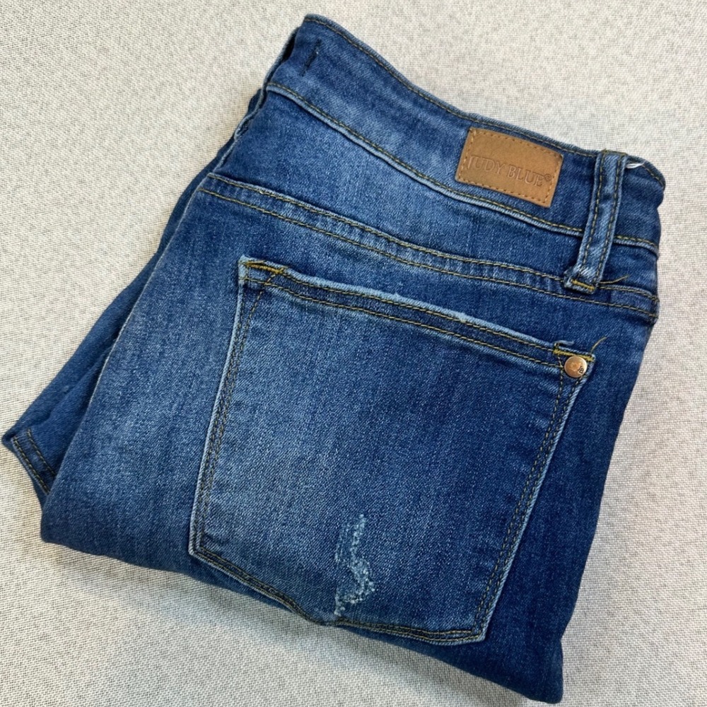 Judy Blue Relaxed Fit Jeans Womens 30 Blue Denim Stretch Straight Leg Casual